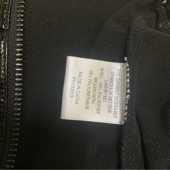 Lpa Faux Leather Front Zipper Skinny Pants Size Medium - Picture 9 of 9